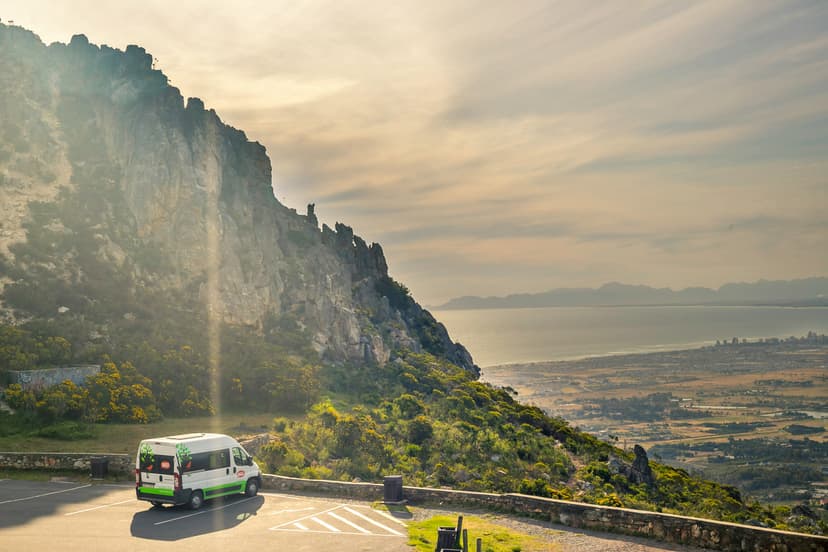 A stunning view of the coastline along the Garden Route.